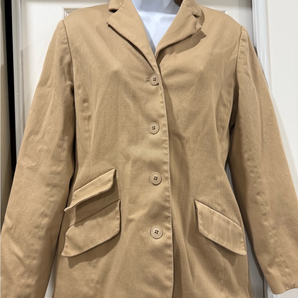 Tommy Hilfiger Tan Blazer Corduroy Texture